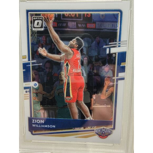 2020-21 Donruss Optic Zion Williamson White Prizm /99 CCG 9.5 Gem Mint - Picture 5 of 5